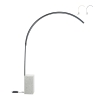 Lampada da terra ad arco in metallo con LED H215cm Biblio M Promozione