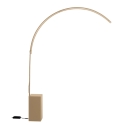 Lampada da terra ad arco in metallo con LED H215cm Biblio Sconti