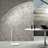 Lampada da terra con LED dimmerabile H202cm in metallo Folaga Sconti