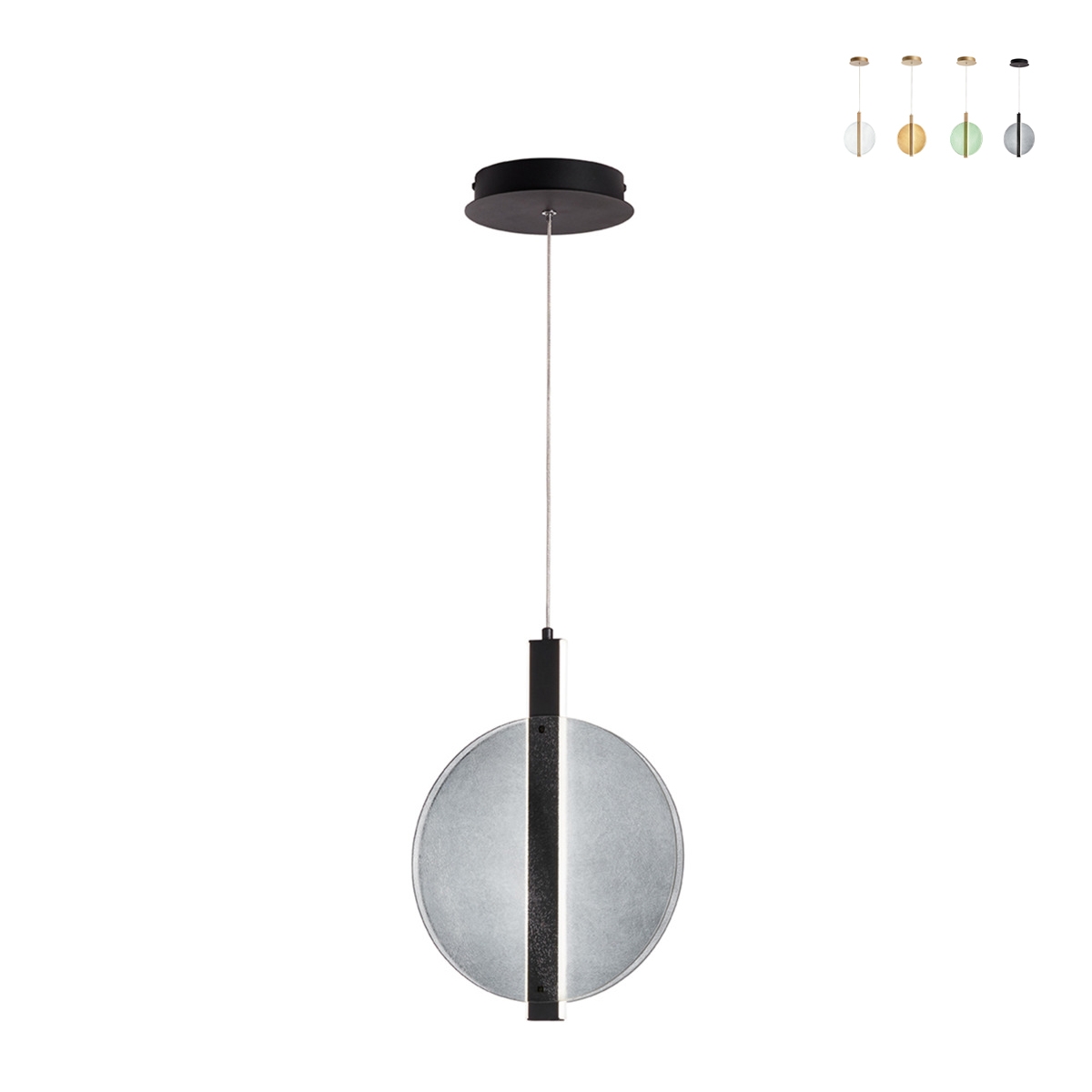 Lampada a sospensione in vetro e metallo Ø30cm Juis S Promozione Lampada a sospensione in vetro e metallo Ø30cm Juis S Promozione