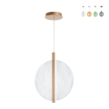 Lampada a sospensione in vetro e metallo Ø45cm Juis L Promozione