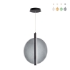 Lampada a sospensione in vetro e metallo Ø45cm Juis L Saldi