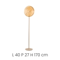 Lampada da terra a LED H170cm in metallo e vetro Jokey PT Stock
