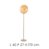 Lampada da terra a LED H170cm in metallo e vetro Jokey PT Stock