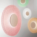 Lampada a sospensione a LED Ø45cm con vetro graniglia Candy Sconti