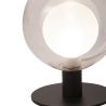 Lampada da tavolo di design a sfera in vetro e metallo Teramo Offerta