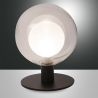 Lampada da tavolo di design a sfera in vetro e metallo Teramo Saldi