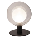 Lampada da tavolo di design a sfera in vetro e metallo Teramo Sconti