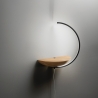 Lampada LED applique in legno con dimmer per camera da letto Roseg Saldi