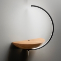 Lampada LED applique in legno con dimmer per camera da letto Roseg Vendita