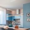 Lampada a sospensione moderna in legno a LED per cucina soggiorno Ribot-S Sconti