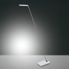 Lampada LED da terra piantana di design in metallo con base bianca Niki Promozione