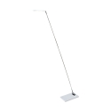 Lampada LED da terra piantana di design in metallo con base bianca Niki Vendita