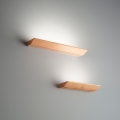 Applique in legno e vetro lampada da parete a LED con dimmer Linus Promozione