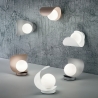 Applique lampada da parete LED moderna in metallo vetro soffiato Adria-P Prezzo