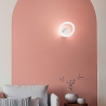 Lampada applique LED da parete di design in metallo con dimmer Hector Vendita