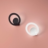 Lampada applique LED da parete di design in metallo con dimmer Hector Modello
