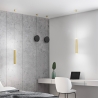 Lampadario moderno a LED in metallo con diffusore tubolare Prado-D Vendita