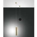 Lampadario moderno a LED in metallo con diffusore tubolare Prado-D Offerta