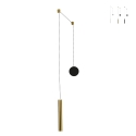 Lampadario moderno a LED in metallo con diffusore tubolare Prado-D Promozione