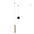 Lampadario moderno a LED in metallo con diffusore tubolare Prado-D Promozione