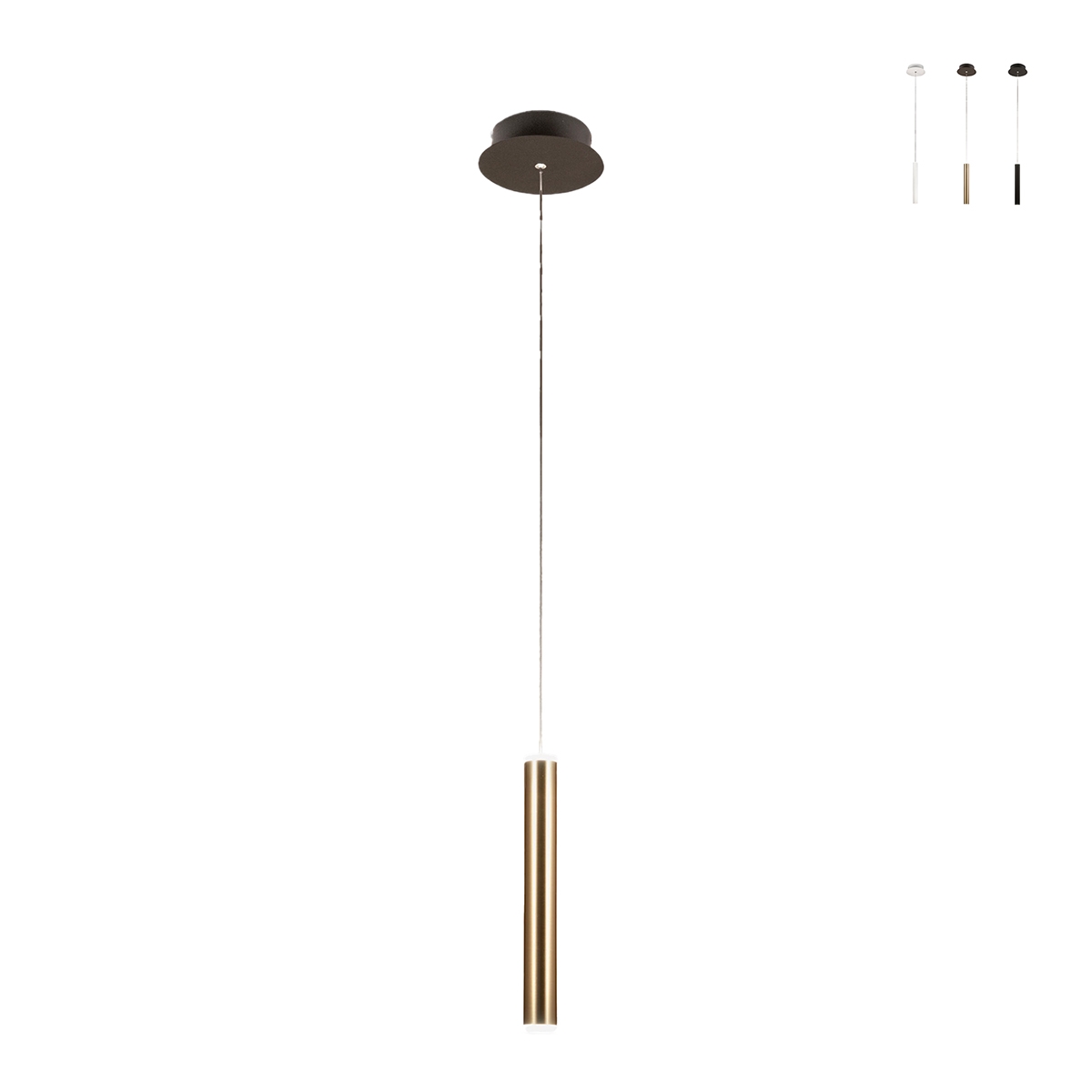 Lampada LED a sospensione moderna con diffusore tubolare Prado-C Promozione