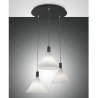 Lampada sospesa per soggiorno con 3 luci in stile classico Vincent-CS Vendita