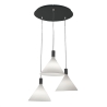 Lampada sospesa per soggiorno con 3 luci in stile classico Vincent-CS Saldi