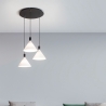 Lampada sospesa per soggiorno con 3 luci in stile classico Vincent-CS Sconti