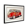 Quadro vintage collage effetto 3D 70x50cm furgone anni 60-70 Arti Promozione