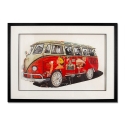 Quadro vintage collage effetto 3D 70x50cm furgone anni 60-70 Arti Offerta