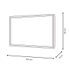 Quadro astratto 124x64cm dipinto su plexiglas con cornice nera Druvt Saldi
