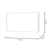 Quadro astratto geometrico 120x80cm dipinto moderno multicolore Nadiv Saldi
