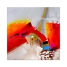 Quadro moderno multicolore 100x100cm dipinto astratto su tela Zynar Promozione