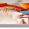 Quadro moderno multicolore 100x100cm dipinto astratto su tela Zynar Offerta