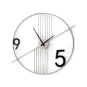 Orologio da parete design moderno minimal 65x60cm in metallo Rondo Promozione