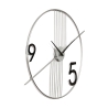 Orologio da parete design moderno minimal 65x60cm in metallo Rondo Saldi