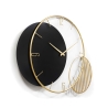 Orologio da parete 75x68cm design moderno geometrico nero e oro Celo Offerta