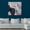 Quadro astratto moderno su tela 100x100cm decorazioni in rilievo Zorya Vendita