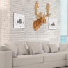 Decorazione da parete testa di renna puzzle 3D in legno MDF Fira Sconti