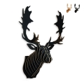 Decorazione da parete testa di renna puzzle 3D in legno MDF Fira Promozione