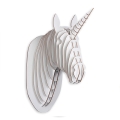 Testa di unicorno puzzle 3D decorazione da parete in legno MDF Nyoma Promozione