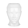 Vaso decorativo design volto femminile in vetroresina laccata Ruzid-L Sconti