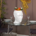 Vaso decorativo design volto femminile in vetroresina laccata Ruzid-L Promozione