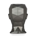 Vaso design in vetroresina effetto metallo volto femminile Ruzid-M Saldi