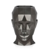 Vaso design in vetroresina effetto metallo volto femminile Ruzid-M Sconti