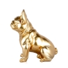 Scultura bulldog francese in resina dorata statua design moderno Forma-G Offerta