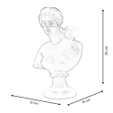Scultura moderna in resina busto decorativo neoclassico Snark-X Catalogo