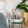 Scultura bulldog francese in resina multicolore statua pop art Forma-PA Vendita