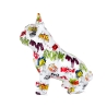 Scultura bulldog francese in resina multicolore statua pop art Forma-PA Sconti